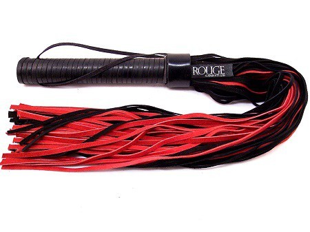 Rouge Leather Handle Suede Flogger