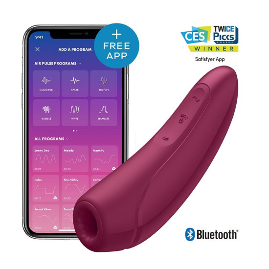 Satisfyer Curvy 1+ Vibrating & Sucking Clitoral Vibe