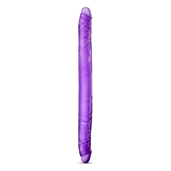 B Yours - 16 Inch Double Dildo - Purple