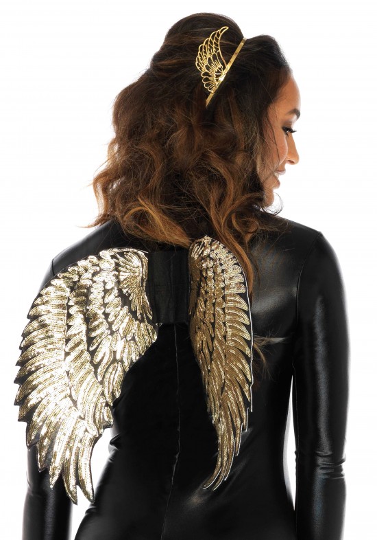 Gold Sequin Wings