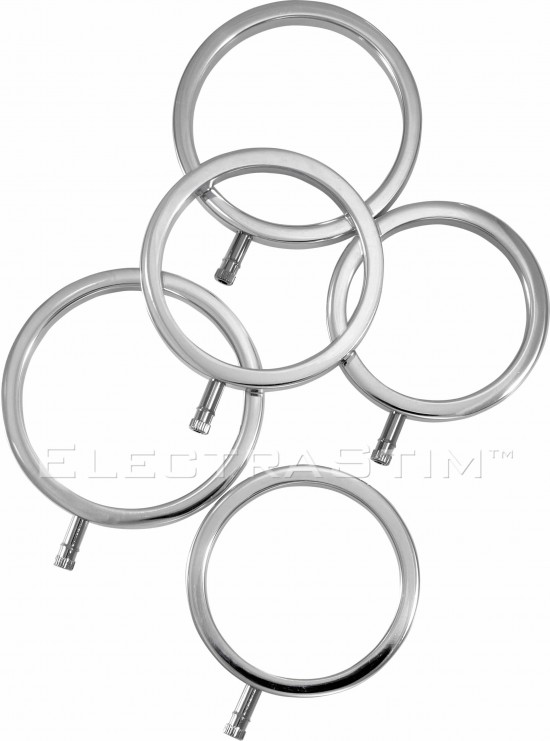 Electrastim Metal Cock Ring Set