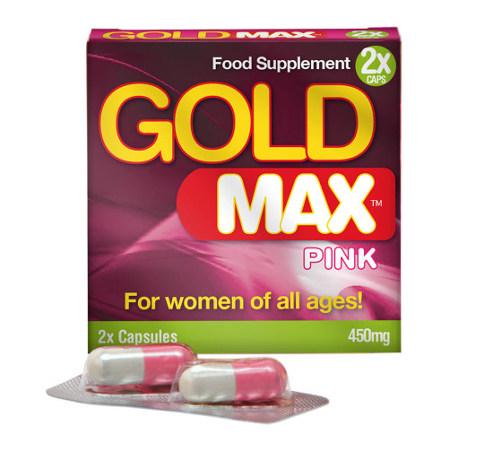 Gold Max Pink 2 x 450mg Capsules Enhancer for Her