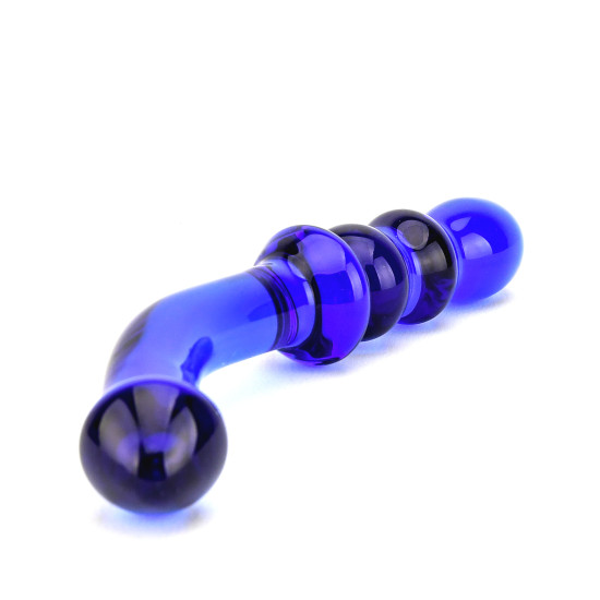 SPECTRUM RIBBED G-SPOT GLASS DILDO