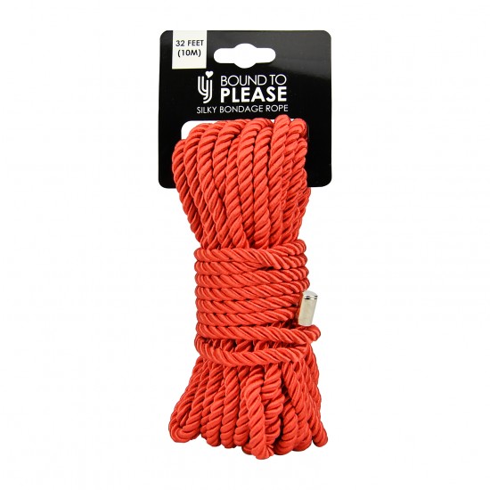 Bound to Please Silky Cotton Bondage Rope 10m Red