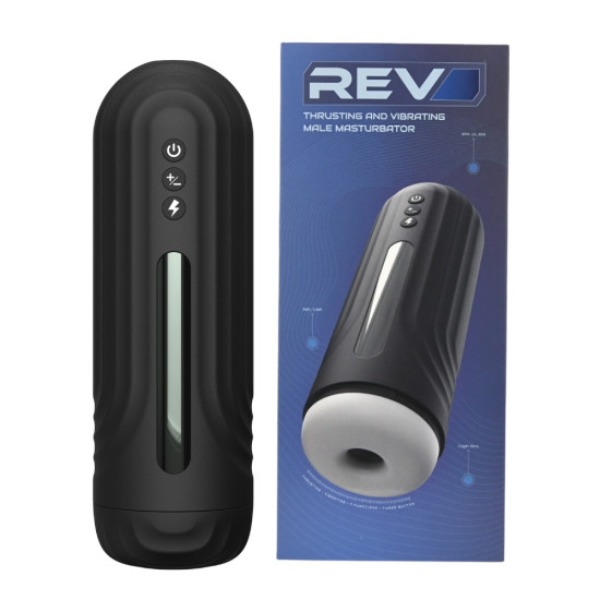 REV - THRUSTING & VIBRATING MALE MASTURBATOR