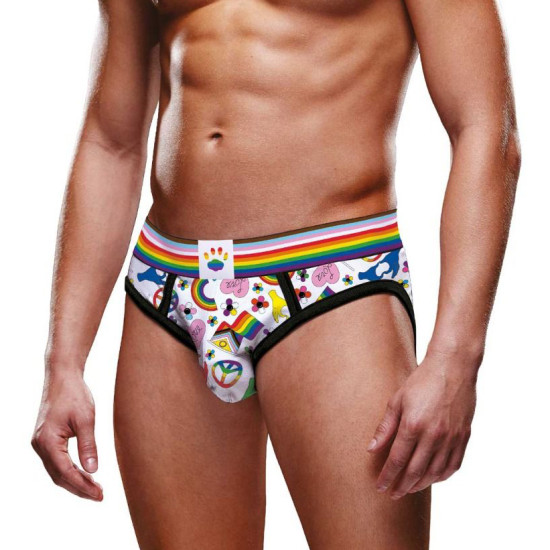 Prowler Pride Love & Peace Rainbow Brief