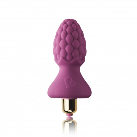 Rocks Off Ass-Berries Raspberry Vibrating Butt Plug