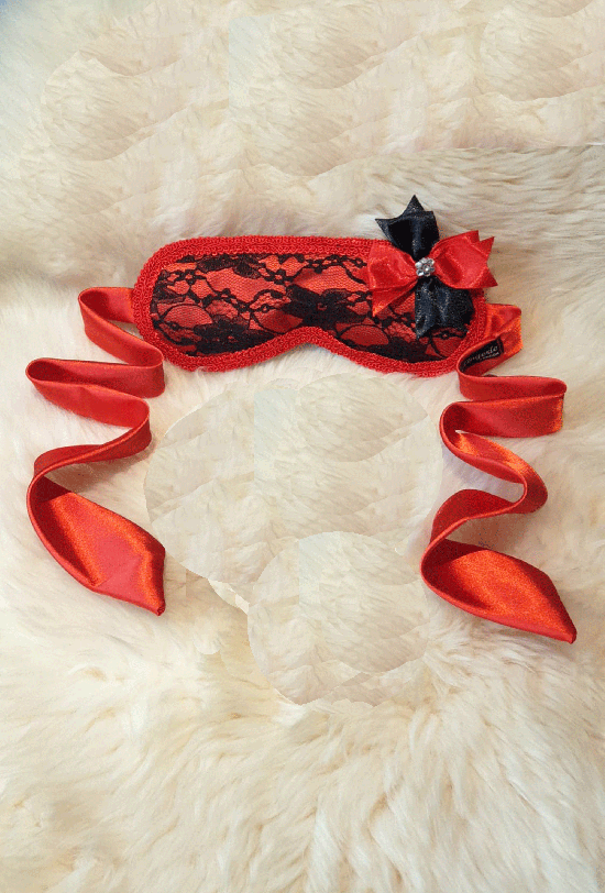 Satin Tie Lace Eyemask