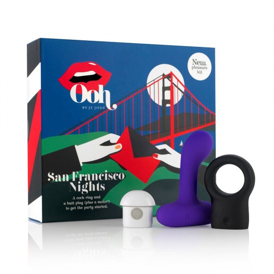 San Francisco Night - Butt Plug & Cock Ring Vibrator Pleasure Kit