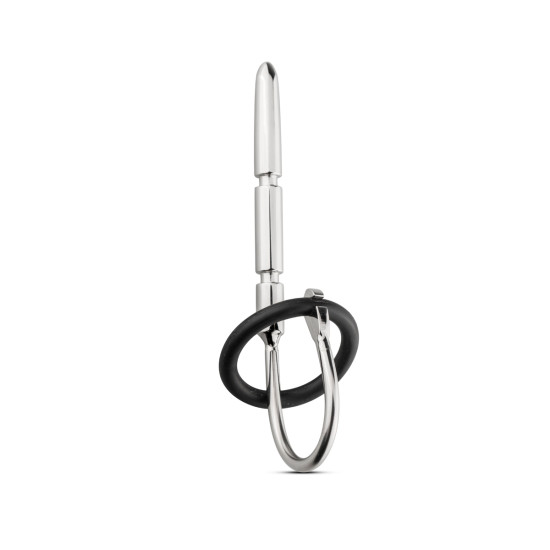 Prince's Wand Dilator Penis Plug + Rubber Cock Ring 8mm