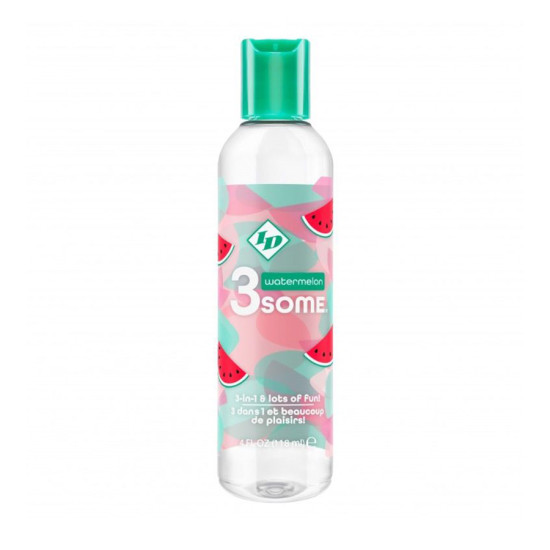 ID 3SOME 4 FL OZ WATERMELON WARMING MASSAGE OIL 118ML