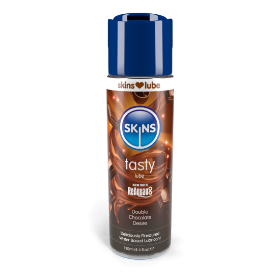 SKINS DOUBLE CHOCOLATE WATER BASED LUBRICANT 4.4 FL OZ (130ML)