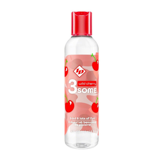 ID 3SOME 4 FL OZ WILD CHERRY WARMING MASSAGE OIL 118ML