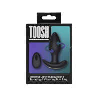 TOOSH REMOTE CONTROLLED SILICONE ROTATING & VIBRATING BUTT PLUG