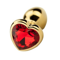 Precious Metals Gold Heart Shaped Butt Plug