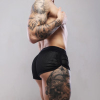 SUKREW NET SHORTS - NIGHTLIFE BLACK