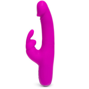 Happy Rabbit Slimline Realistic Usb Rechargeable Rabbit Vibrator Purple