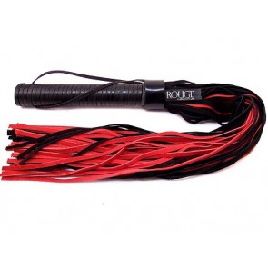 Rouge Leather Handle Suede Flogger