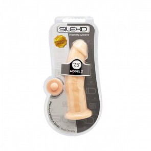 7.5 inch Realistic Silicone Dual Density Dildo with Suction Cup