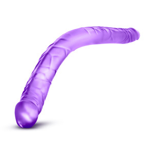 B Yours - 16 Inch Double Dildo - Purple