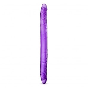 B Yours - 16 Inch Double Dildo - Purple