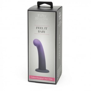 Fifty Shades of Grey Feel It Baby Colour-Changing Silicone G-Spot Dildo 7 Inch