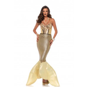 Golden Glimmer Mermaid Costume
