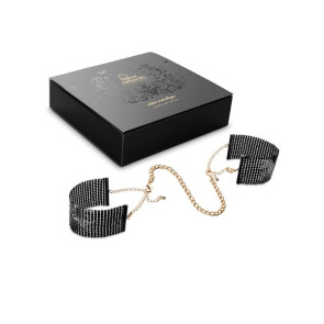 Bijoux Désir Métallique Black Metallic Mesh Handcuffs