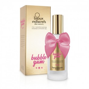 BUBBLEGUM 2 IN 1 - SCENTED SILICONE MASSAGE AND INTIMATE GEL