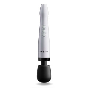 DOXY 2.0 - DIE CAST MAX CORDLESS WAND VIBRATOR - METAL - WHITE