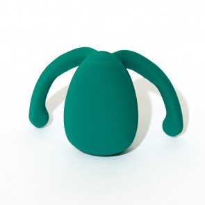 DAME PRODUCTS - EVA II HANDS-FREE COUPLES VIBRATOR - FIR GREEN