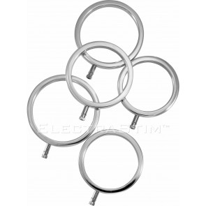 Electrastim Metal Cock Ring Set