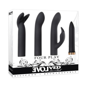 FOUR PLAY LUXURY RECHARGEABLE BULLET SET