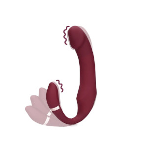Bendable Vibrating Strapless Strap-on