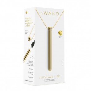 Le Wand Necklace Rechargeable Vibrator - Gold