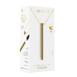 Le Wand Necklace Rechargeable Vibrator - Gold