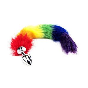 Furry Fantasy Rainbow Tail Butt Plug