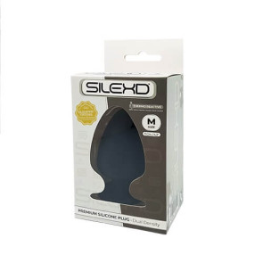 DUAL DENSITY MEDIUM SILICONE BUTT PLUG 4.5 INCHES