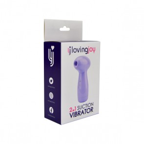 Loving Joy 2 in 1 Suction Vibrator Lavender