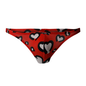 C4M Brazilian Brief Hearts Print