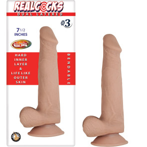 RealCocks 7.5 Inch Dual Layer Bendable Dildo