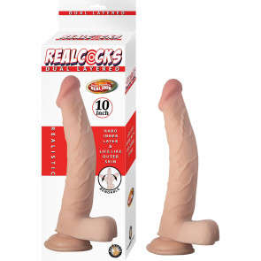 RealCocks Dual Layer 10 Inch Bendable Dildo