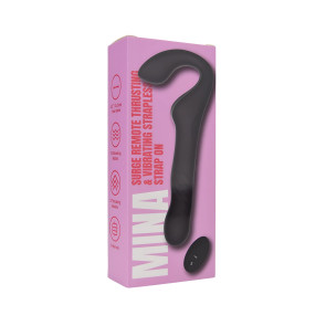 Mina Surge Remote Thrusting & Vibrating Strapless Strap On