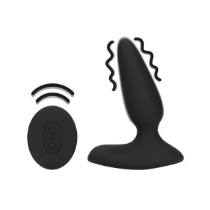 Smooth Beaded Vibrating Prostate Anal Plug with Remote Control