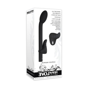 POWER COUPLE G-SPOT MASSAGER & FINGER RING SET