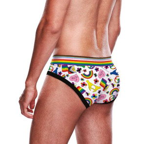 Prowler Pride Love & Peace Rainbow Brief