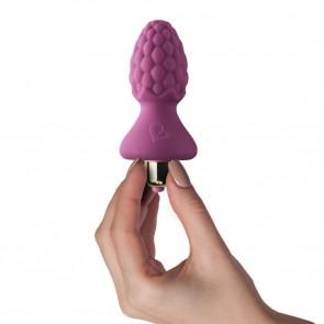 Rocks Off Ass-Berries Raspberry Vibrating Butt Plug