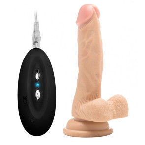 RealRock 7 Inch Vibrating Realistic Cock With Balls