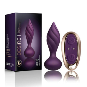 Rocks Off Petite Sensations Desire Remote Controlled Butt Plug Black