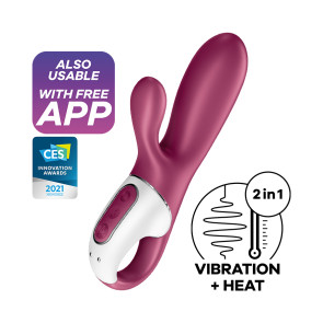 SATISFYER HOT BUNNY - WARMING APP CONTROLLED RABBIT